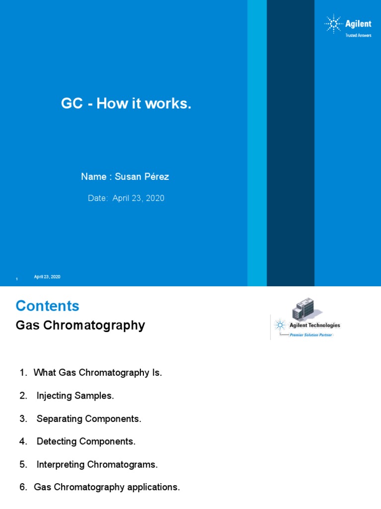 Agilent Gas Chromatography Overview | PDF | Gas Chromatography ...