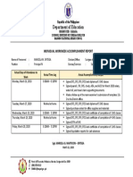 Department of Education: Individual Workweek Accomplishment Report