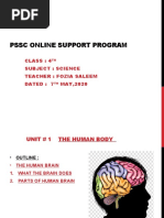 PSSC ONLINE SUPPORT PROGRAM CLASS 4TH 1ST LECTURE