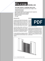 MODEL 633: Infra Red Safety Curtain For Lifts