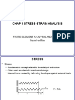 Chap 1 Stress-Strain Analysis: Finite Element Analysis and Design Nam-Ho Kim