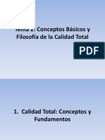 Tema 2. Conceptos Basicos y Filosofia de La Calidad Total