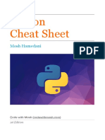 Python Cheat Sheet: Mosh Hamedani