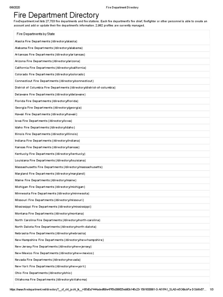 Michigan Fire Department Directory | PDF | Emergency Services ...