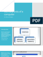 Memory Units of A Computer