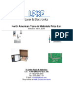 RP Tools & Materials Pricelist