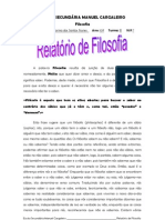 Relatório - O que é a filosofia