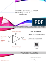 Op-Amps and Biopotentials and Data Acquisition 1: Discussion Week 3