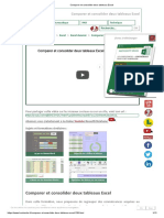 Comparer Et Consolider Deux Tableaux Excel