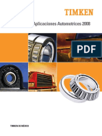 TIMKEN Catálogo de Aplicaciones Automotrices 2008 PDF