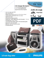 Dolby® Pro Logic 3 CD Changer Mini System