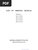 LCD TV Service Manual: Konka Group Co, LTD