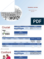Vocabulary Journal Assignment