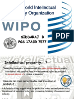 WIPO-world Intellectual Property Organization: Siddaraj B PGS 17AGR 7577