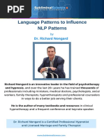 Language Patterns To Influence NLP Patterns: Dr. Richard Nongard