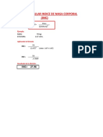 Formula para Calcular IMC PDF
