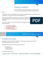 Estimación de costos e ingresos industriales