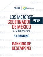 5º Ranking de Desempeños de Los Gobernadores