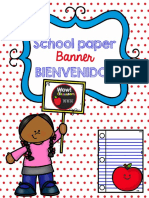 Schoolpaperbanner Bienvenidos