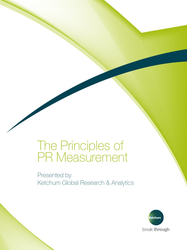 Principles of PR Measurement Guide | PDF | Target Audience | Public ...