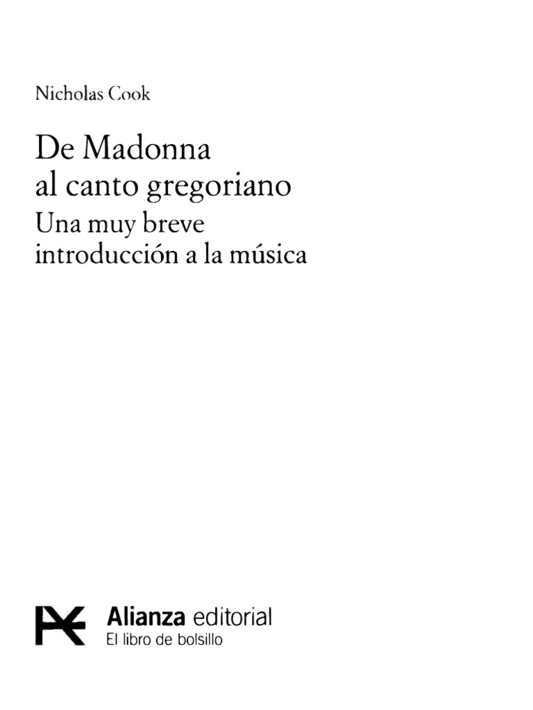 Cook N De Madonna Al Canto Gregoriano