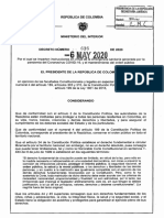 Decreto Covid Colombia 2020