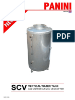 Vertical Water Tank: and Unpressurized Degasifyer