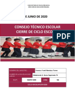 Portafolio de Evidencias Cierre de Ciclo 2019-2020 Vanessa Mendoza