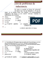 Resolución de Problemas de Inductancia.: L 6.83x10 Wb/a 6.83 X 10 Henrys