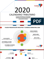 Calendario Tributario Valledupar - 2020