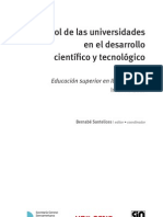 El rol de las universidades en el desarrollo científico y tecnológico