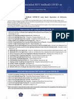 Daftar Rekomendasi RDT Antibodi COVID-19 (Diperbaharui 28 April 2020) - 1 PDF