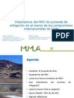 Importancia del MRV de acciones de mitigación en Chile