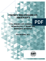 "Organized Crime in Argentina. A Democratic and Human Rights Perspective" in Spanish