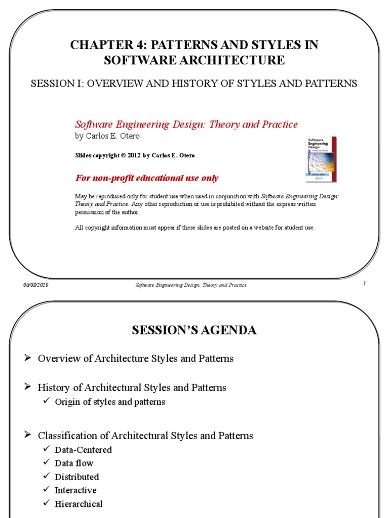 Chapter 4 - Styles and Patterns in Architecture - Session I | PDF ...