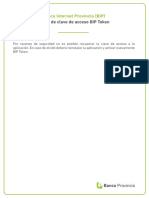 Olvido de Clave de Acceso BIP Token PDF