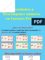 Descomposición en Factores Primos