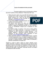 Formato Autorización Tratamiento de Datos