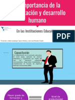 La Importancia de La Capacitación y Desarrollo Humano