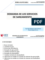 Demandas de Servicios de Saneamiento