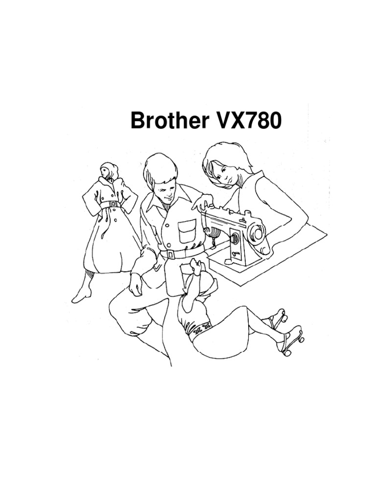 Brother vx780 PDF Sewing Machine Textile Arts