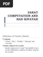 Zakat Computation and Had Kifayah