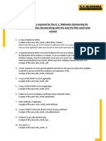 Overseas List of Documents Required 2020 PDF