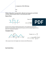 Fourier Series Pre-Lab