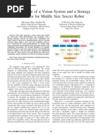 Development of A Vision System and A Strategy Simulator For Middle Size Soccer Robot