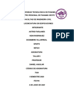 Universidad Tecnológica de Panamá - Licenciatura en Edificaciones - Taller I - Cálculo de aceros para zapatas, pedestales, vigas y piso