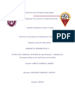 Sanchez - Castro - Gregorio - Actividad de Aprendizaje 1. Obligatoria - Conceptos Básicos de Contratos Mercantiles