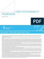 Argentina'S Debt Sustainability Framework: 20 MARCH 2020