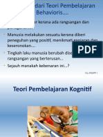 Topik 4 Teori Pembelajaran Kognitif