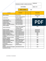 Programa de Limpieza de Restorant